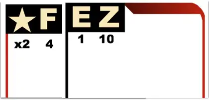 FEZ scoring for '★FEZ' flush star double