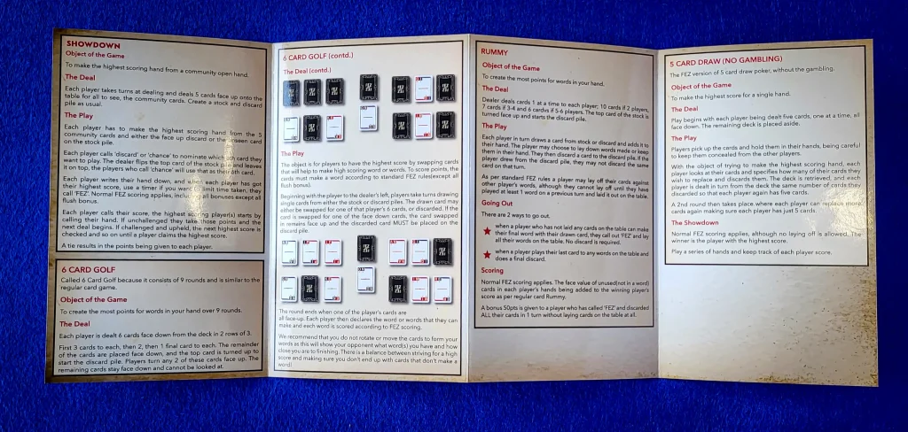 FEZ Instruction leaflet