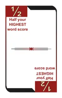 Halve your highest word score