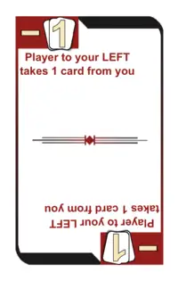 Left takes 1 card from you